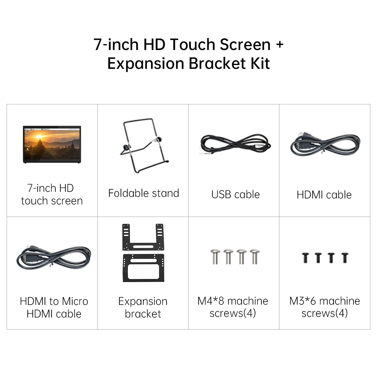 Hiwonder 7-inch HD Touch Screen Compatible with ROS, Raspberry Pi and Jetson Nano Robots Hiwonder 7-inch HD Touch Screen Compatible with ROS, Raspberry Pi and Jetson Nano Robots